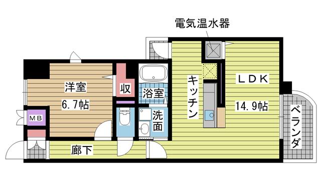 ヴィラ|神戸市須磨区村雨町(JR山陽本線須磨海浜公園駅)のマンション間取 ヴィラ|神戸市須磨区村雨町(JR山陽本線須磨海浜公園駅)のマンション間取