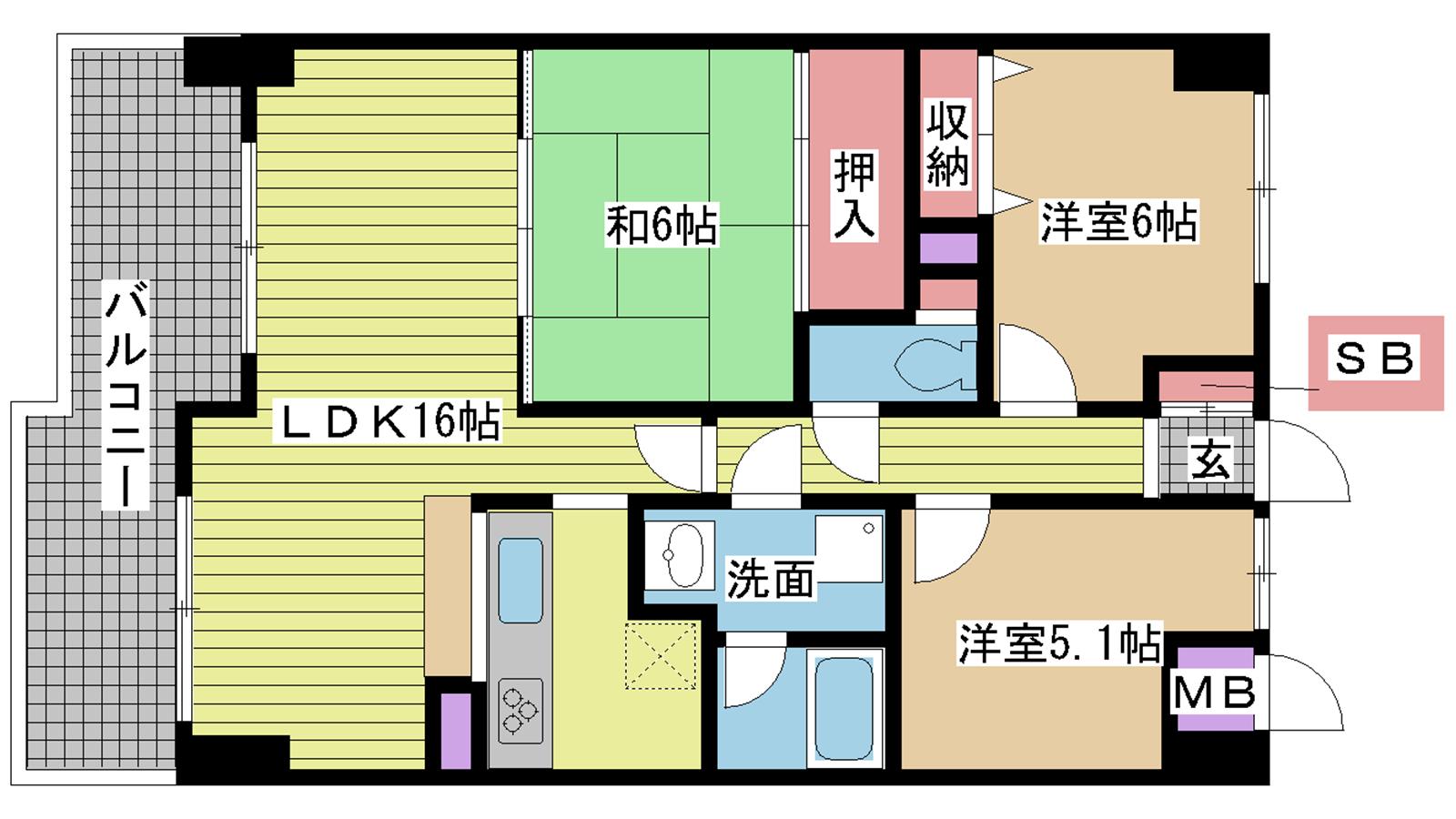 ダイアパレス西明石SS|明石市松の内(JR山陽本線明石駅)のマンション間取 ダイアパレス西明石SS|明石市松の内(JR山陽本線明石駅)のマンション間取