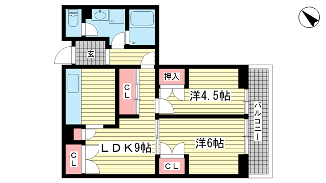 昭和レジデンス|神戸市兵庫区矢部町(神戸市営地下鉄線大倉山駅)のマンション間取 昭和レジデンス|神戸市兵庫区矢部町(神戸市営地下鉄線大倉山駅)のマンション間取