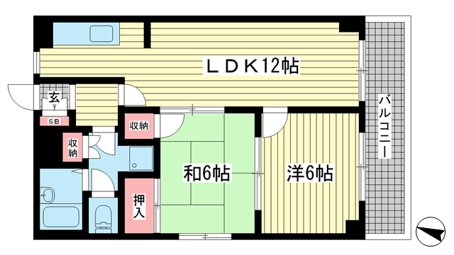 ひろやビル|神戸市中央区熊内橋通(阪急神戸線春日野道駅)のマンション間取 ひろやビル|神戸市中央区熊内橋通(阪急神戸線春日野道駅)のマンション間取