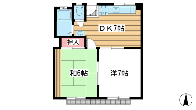 ニュー山手ビル|神戸市中央区下山手通(神戸高速線花隈駅)のマンション間取 ニュー山手ビル|神戸市中央区下山手通(神戸高速線花隈駅)のマンション間取