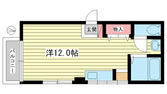 NKビル|神戸市中央区中山手通(JR東海道本線(近畿)三ノ宮駅)のアパート間取 NKビル|神戸市中央区中山手通(JR東海道本線(近畿)三ノ宮駅)のアパート間取
