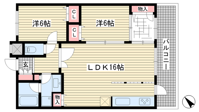 プレジール三宮Ⅱ|神戸市中央区加納町(神戸市営地下鉄線新神戸駅)のマンション間取 プレジール三宮Ⅱ|神戸市中央区加納町(神戸市営地下鉄線新神戸駅)のマンション間取