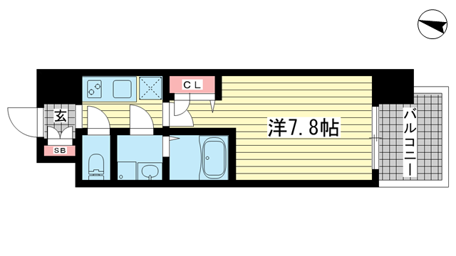 エスリード神戸三宮ノースゲート|神戸市中央区生田町(神戸市営地下鉄線新神戸駅)のマンション間取 エスリード神戸三宮ノースゲート|神戸市中央区生田町(神戸市営地下鉄線新神戸駅)のマンション間取