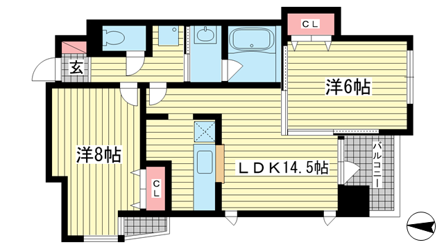 メゾン・ヌーベル新神戸|神戸市中央区二宮町(JR東海道本線(近畿)三ノ宮駅)のマンション間取 メゾン・ヌーベル新神戸|神戸市中央区二宮町(JR東海道本線(近畿)三ノ宮駅)のマンション間取