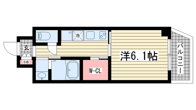 CREST TAPP神戸三宮|神戸市中央区二宮町(JR東海道本線(近畿)三ノ宮駅)のマンション間取 CREST TAPP神戸三宮|神戸市中央区二宮町(JR東海道本線(近畿)三ノ宮駅)のマンション間取